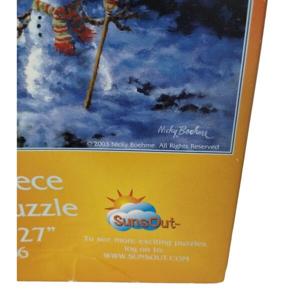 SunsOut Country Shopping 1000 Piece Holiday Jigsaw Puzzle Country Store Complete - Picture 4 of 12